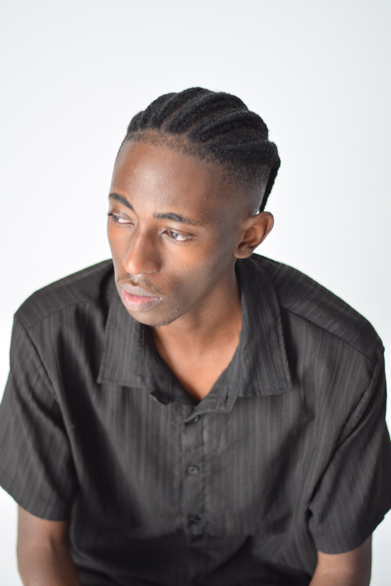 Creative studio portrait angle